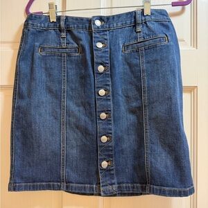 Tommy Hilfiger Dark Blue Denim Mini Skirt